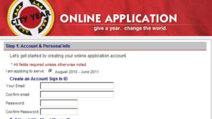 City Year homepage after redesign